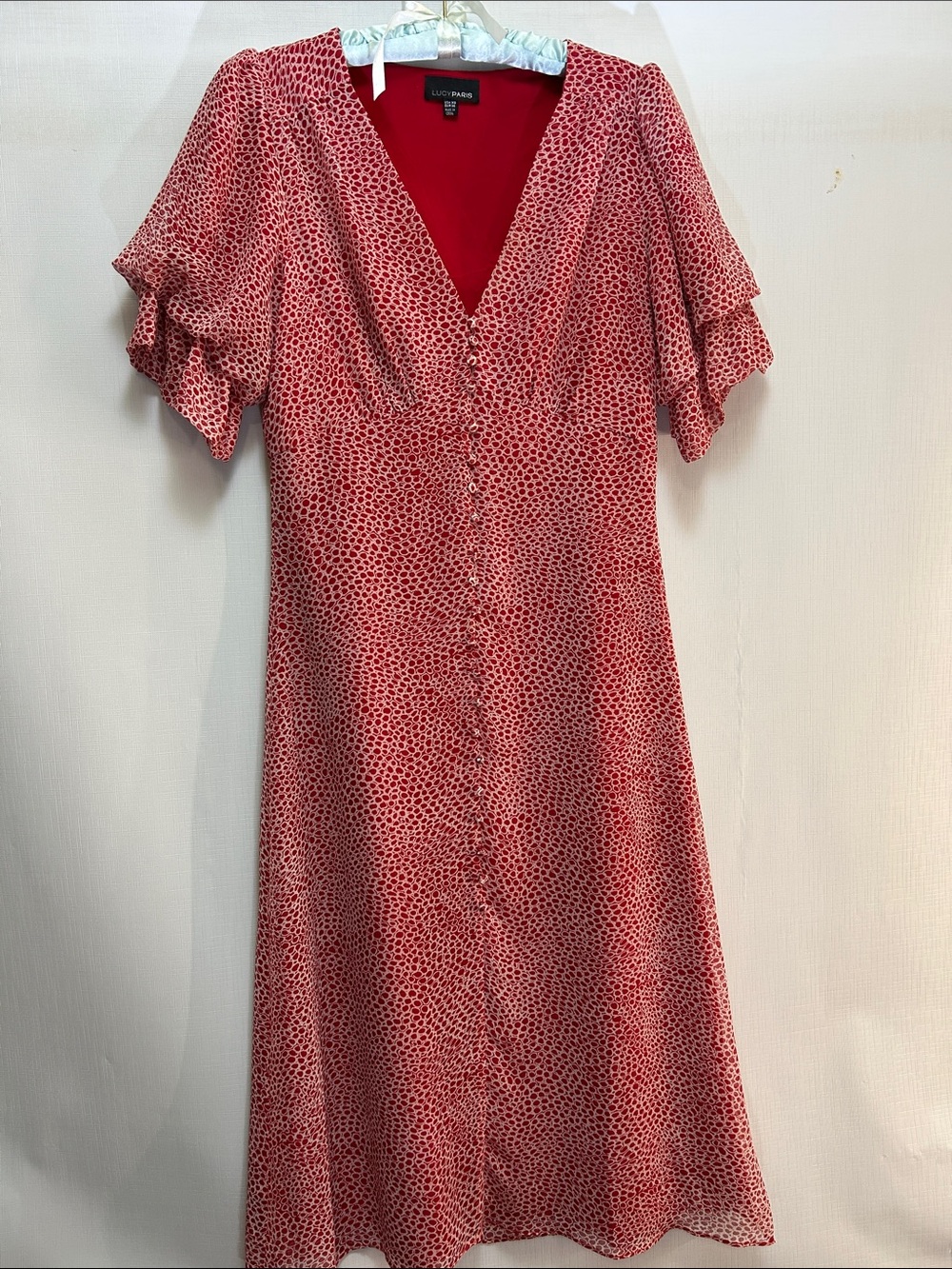 Lucy Paris red dress side zip new without tag